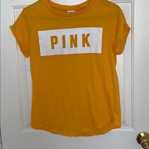 PINK Victoria Secret Yellow Top